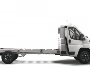 Fiat Ducato Chassis Truck SCab 4300WB HQInterior 2023 3D मॉडल
