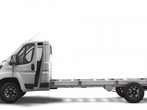 Fiat Ducato Chassis Truck SCab 4300WB HQInterior 2023 3D मॉडल