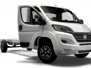 Fiat Ducato Chassis Truck SCab 4300WB HQInterior 2023 3D मॉडल
