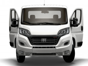Fiat Ducato Chassis Truck SCab 4300WB HQInterior 2023 3D मॉडल