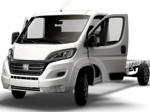 Fiat Ducato Chassis Truck SCab 4300WB HQInterior 2023 3D मॉडल
