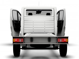 Fiat Ducato Chassis Truck SCab 4300WB HQInterior 2023 3D मॉडल