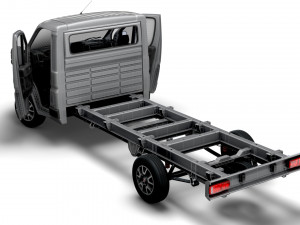 Fiat Ducato Chassis SCab 4035WBXL 2023 3D-Modell