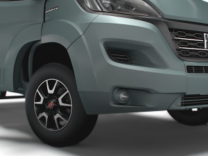 Fiat Ducato SingleCab Tipper HQInterior 2023 Modèle 3D