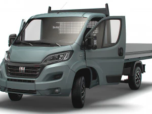 Fiat Ducato SingleCab Tipper HQInterior 2023 3D Model