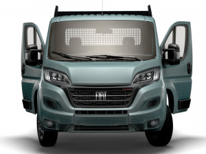 Fiat Ducato SingleCab Tipper HQInterior 2023 Modèle 3D