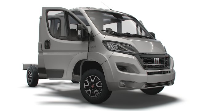 Fiat Ducato Chassis CrCab 3800WB 2023 Modelo 3D .c4d .max .obj .3ds .fbx .stl .blend 