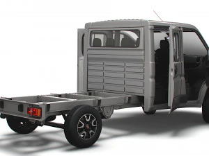 Fiat Ducato Chassis CrCab 3800WB 2023 3D Model