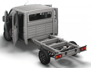 Fiat Ducato Chassis CrCab 3800WB 2023 3D Model