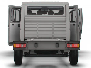 Fiat Ducato Chassis CrCab 3800WB 2023 3D Model