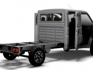 Fiat Ducato Chassis CrCab 3800WB 2023 3D Model
