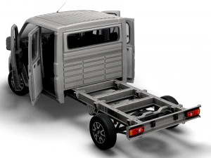 Fiat Ducato Chassis CrCab 3800WB 2023 3D Model