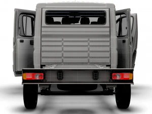 Fiat Ducato Chassis CrCab 3800WB 2023 3D Model