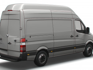 Freightliner Sprinter Cargo Van L2H3 2009 3D 모델