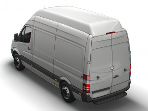 Freightliner Sprinter Cargo Van L2H3 2009 3D 모델