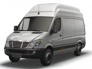 Freightliner Sprinter Cargo Van L2H3 2009 3D Model