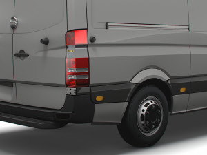 Freightliner Sprinter Cargo Van L2H3 2009 3D 모델