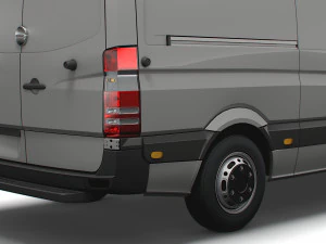 Freightliner Sprinter Cargo Van L2H3 2009 3D Model
