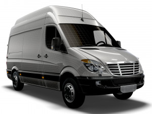 Freightliner Sprinter Cargo Van L2H3 2009 3D 모델
