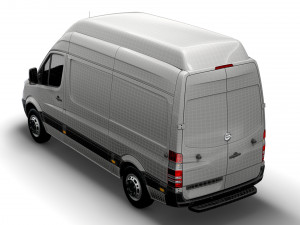 Freightliner Sprinter Cargo Van L2H3 2009 3D 모델