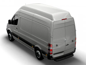 Freightliner Sprinter Cargo Van L2H3 2009 3D Model