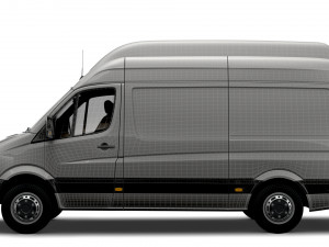 Freightliner Sprinter Cargo Van L2H3 2009 3D 모델