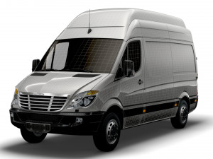 Freightliner Sprinter Cargo Van L2H3 2009 3D 모델