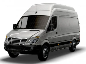 Freightliner Sprinter Cargo Van L2H3 2009 3D Model