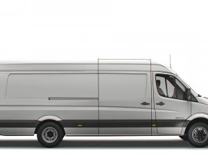 Freightliner Sprinter Cargo Van L4H2 2008 3D Model