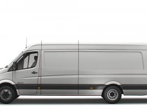 Freightliner Sprinter Cargo Van L4H2 2008 3D Model