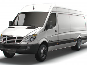 Freightliner Sprinter Cargo Van L4H2 2008 3D 모델