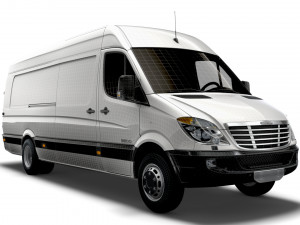Freightliner Sprinter Cargo Van L4H2 2008 3D 모델