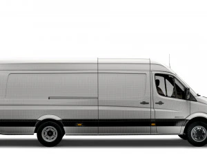 Freightliner Sprinter Cargo Van L4H2 2008 3D Model