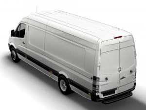 Freightliner Sprinter Cargo Van L4H2 2008 3D Model