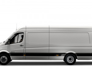 Freightliner Sprinter Cargo Van L4H2 2008 3D 모델