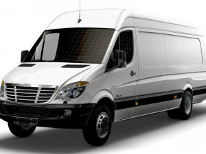 Freightliner Sprinter Cargo Van L4H2 2008 3D Model