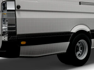 Freightliner Sprinter Cargo Van L4H2 2008 3D Model