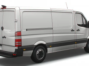 Mercedes Benz Sprinter Van L2H1 2008 3D Model