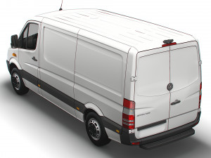 Mercedes Benz Sprinter Van L2H1 2008 3D Модель