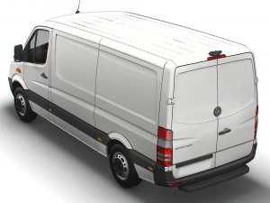Mercedes Benz Sprinter Van L2H1 2008 3D Model