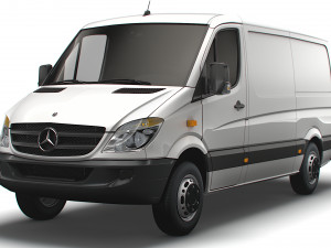 Mercedes Benz Sprinter Van L2H1 2008 3D Модель