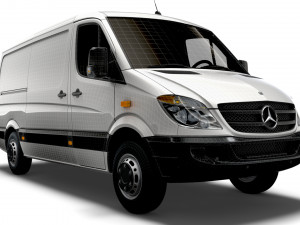 Mercedes Benz Sprinter Van L2H1 2008 3D Модель