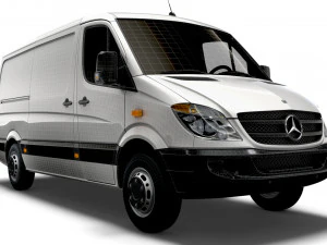 Mercedes Benz Sprinter Van L2H1 2008 3D Model