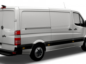 Mercedes Benz Sprinter Van L2H1 2008 3D Модель
