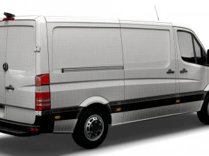 Mercedes Benz Sprinter Van L2H1 2008 3D Model
