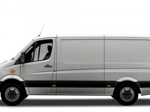 Mercedes Benz Sprinter Van L2H1 2008 3D Model
