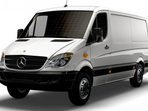 Mercedes Benz Sprinter Van L2H1 2008 3D Модель