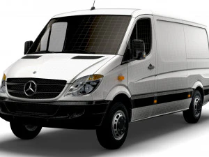 Mercedes Benz Sprinter Van L2H1 2008 3D Model