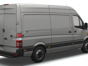 Mercedes Benz Sprinter Van L2H2 2008 3Dモデル