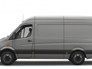 Mercedes Benz Sprinter Van L2H2 2008 3Dモデル